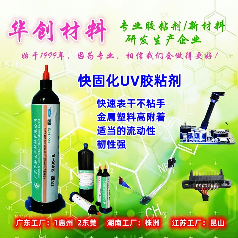 H600-K,快速表干UV胶,高强度胶水,紫外线胶,塑料粘接胶水